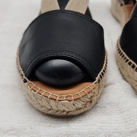 TONI PONS ETNA FLAT LEATHER ELASTIC STRAP ESPADRILLE SANDALS SIZE 9 NWOB - Picture 6 of 16